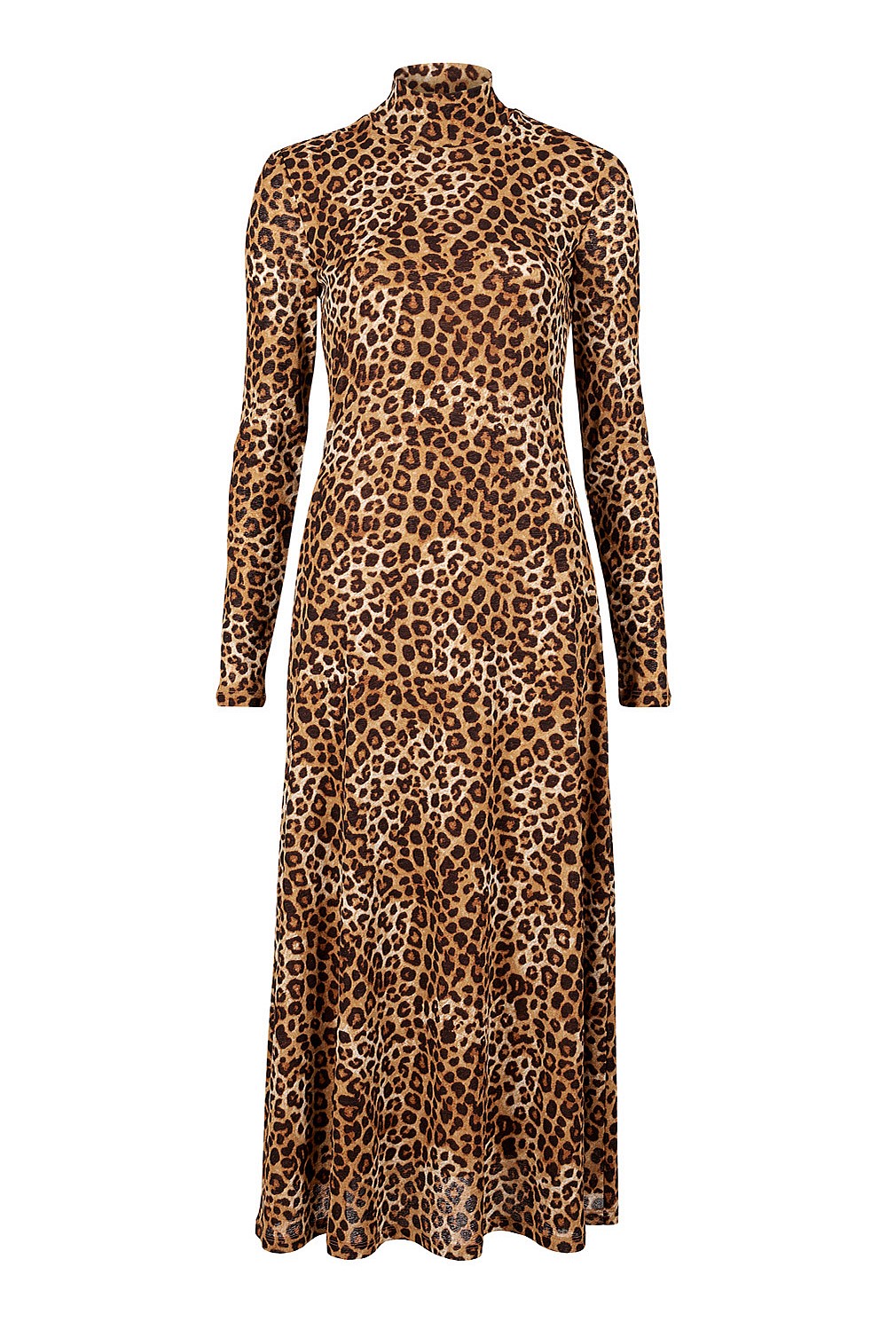 Mesh Ocelot Print Dress