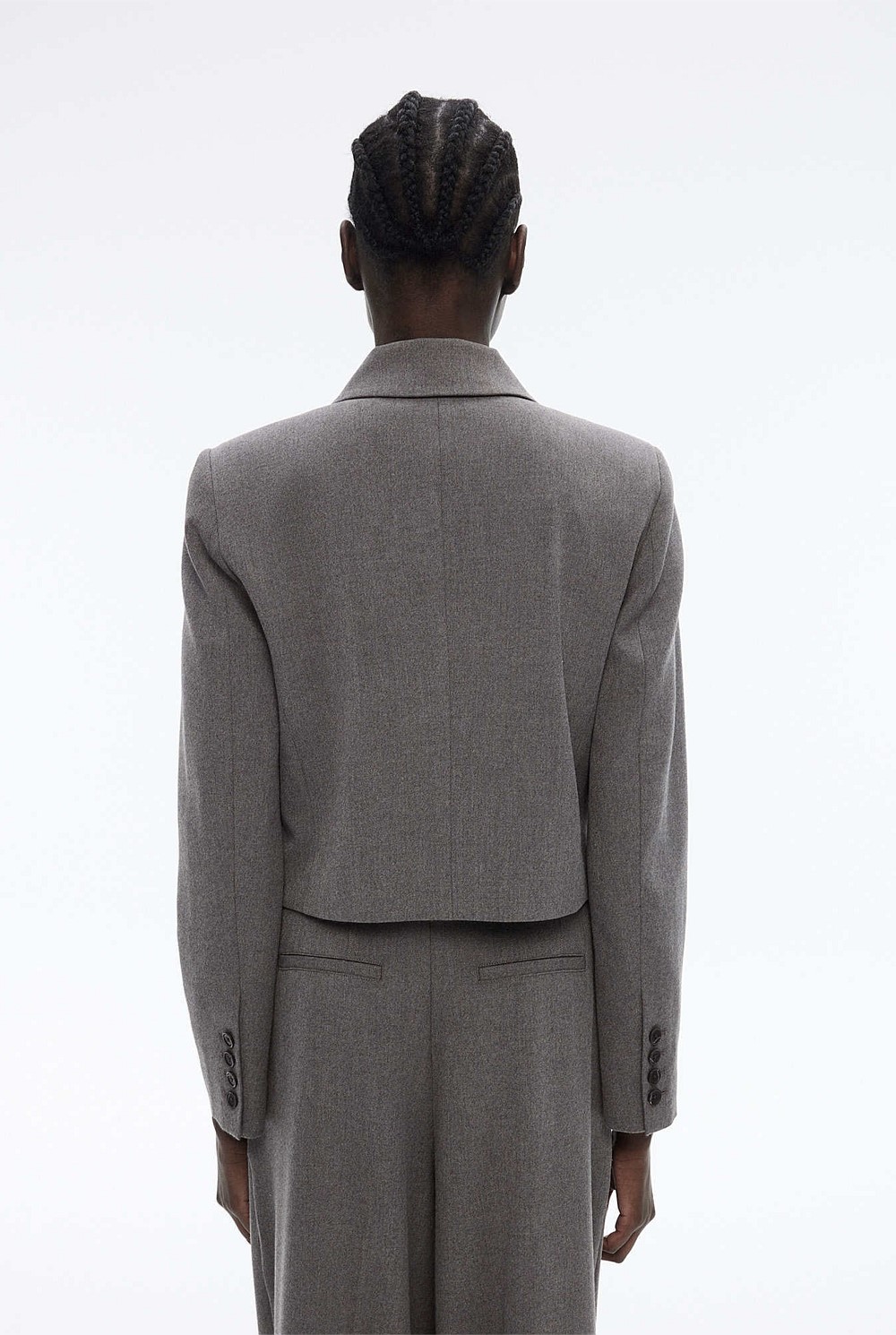 Cropped Double-Breasted Blazer