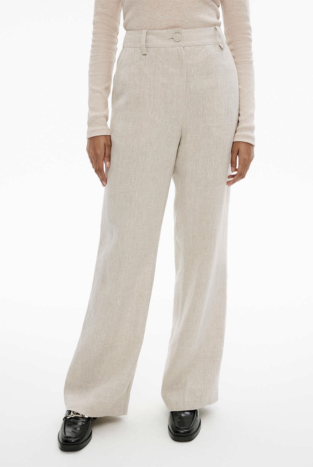 Yarn Dye Linen Trouser