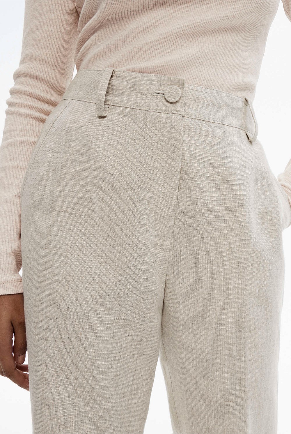 Yarn Dye Linen Trouser