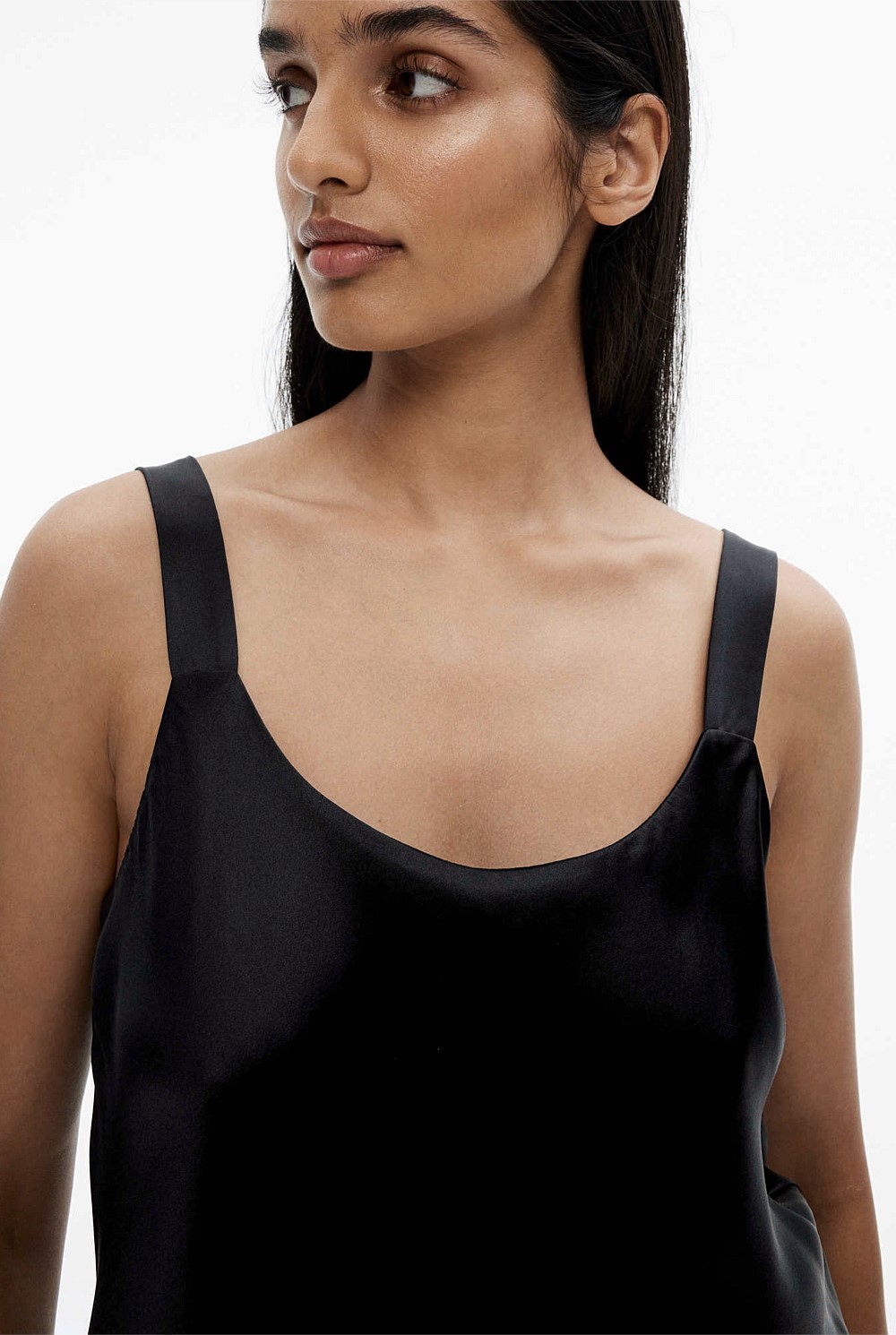 Silk Satin Scoop Camisole