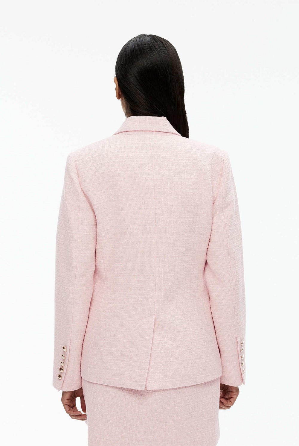 Boucle Double-Breasted Blazer