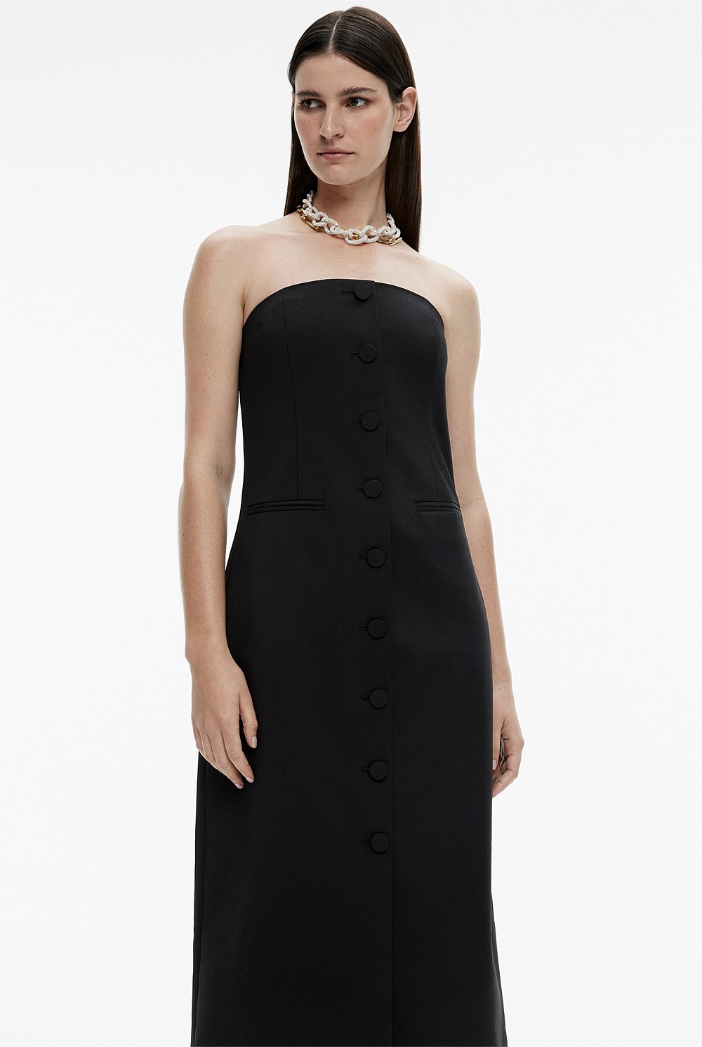 Strapless Tailored Dress