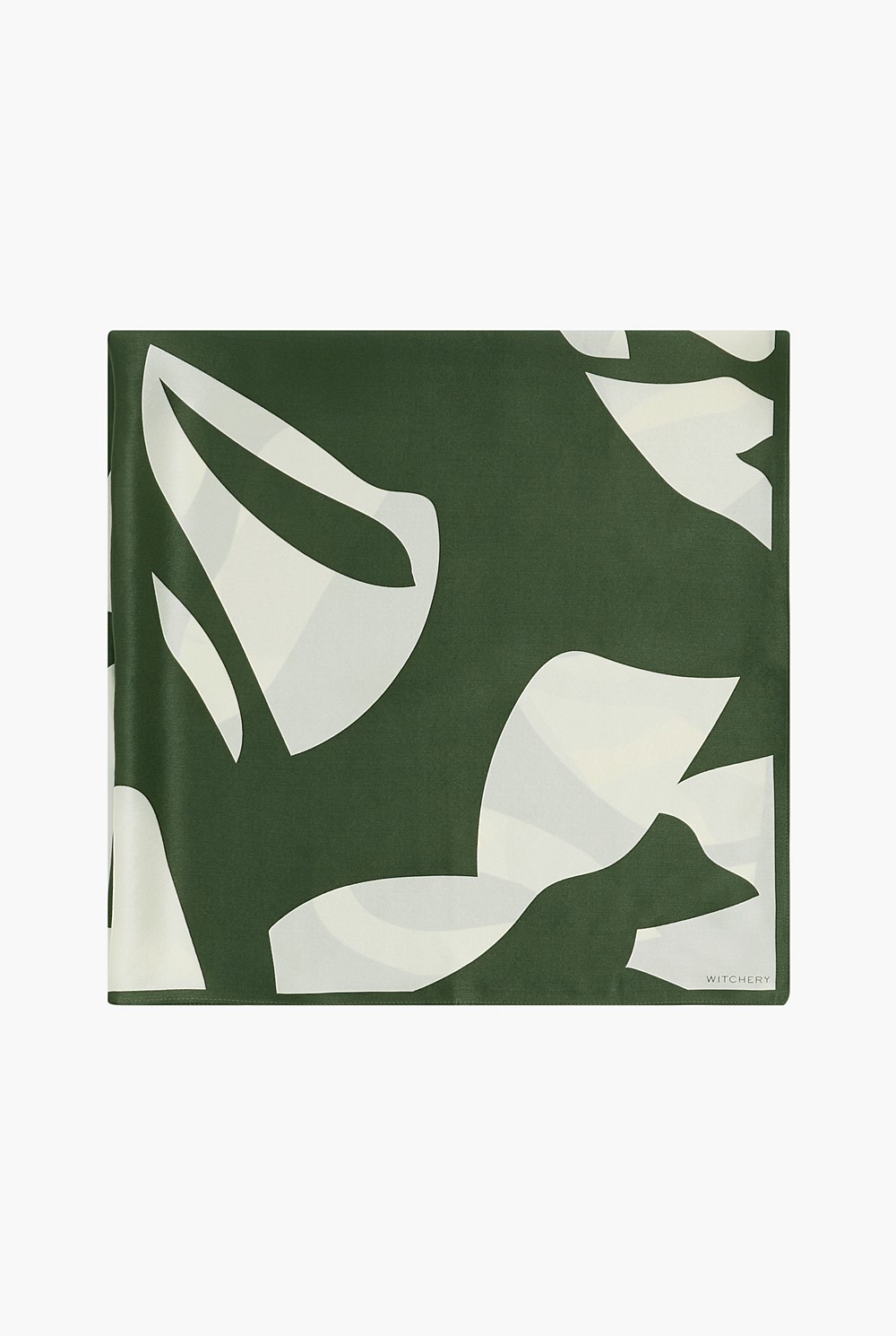 Silk Abstract Print Scarf