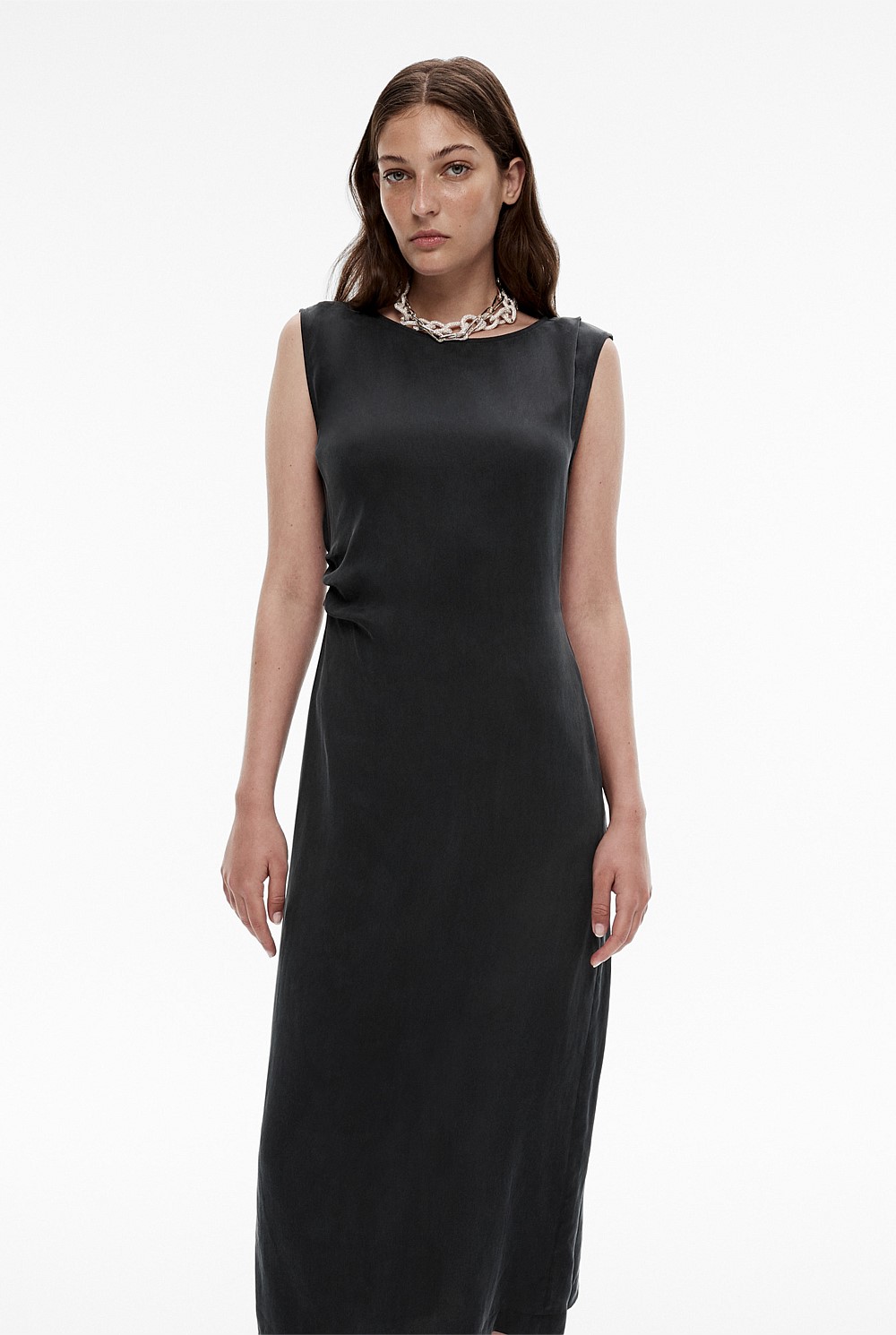 Cupro Sheath Dress