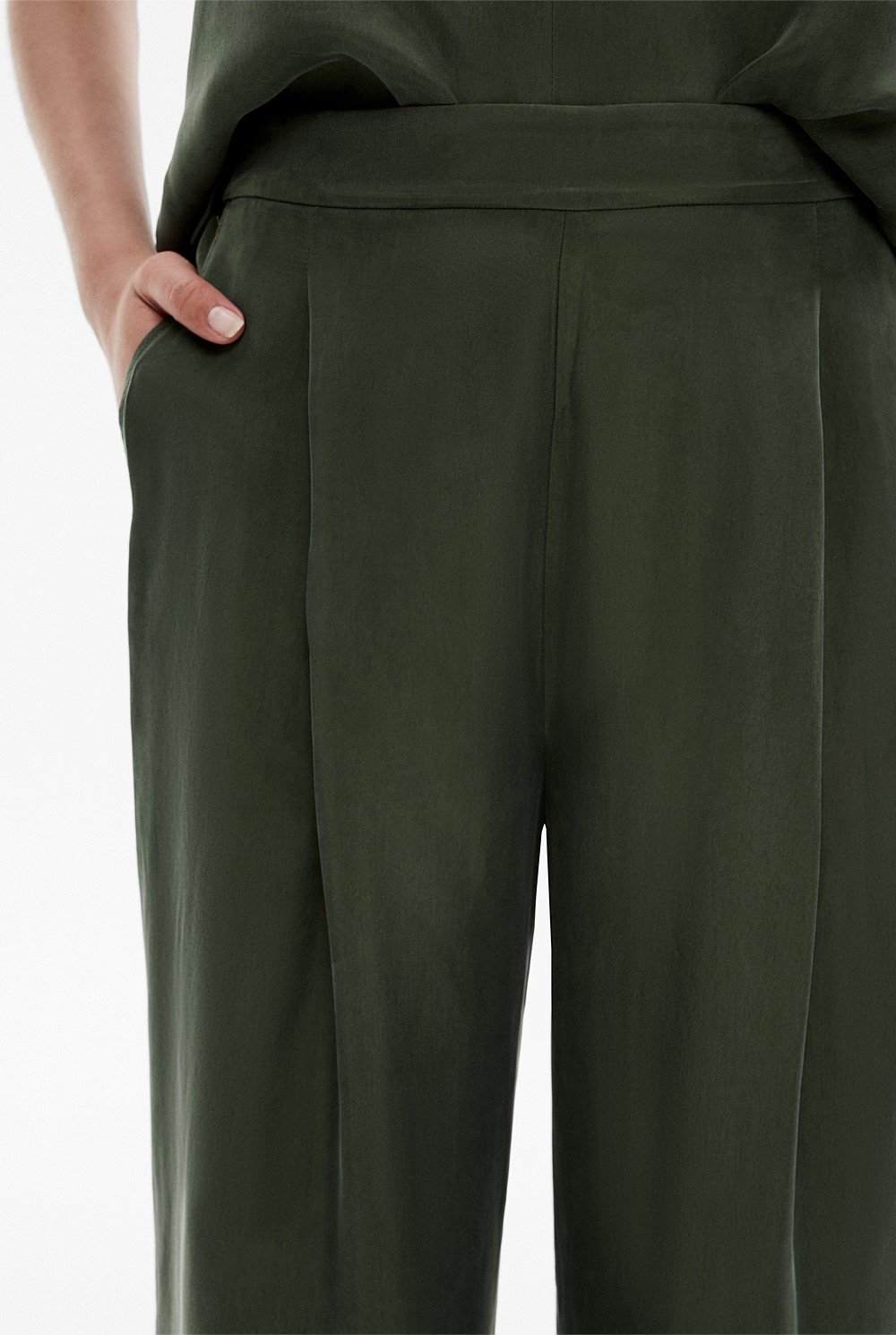 Cupro Pull On Pant