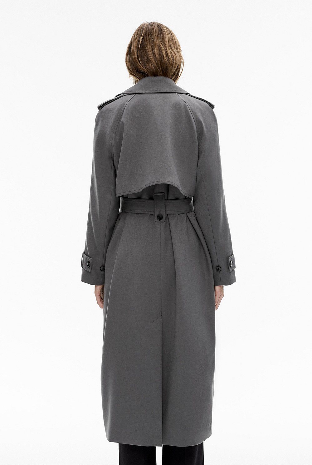 Draped Trench Coat