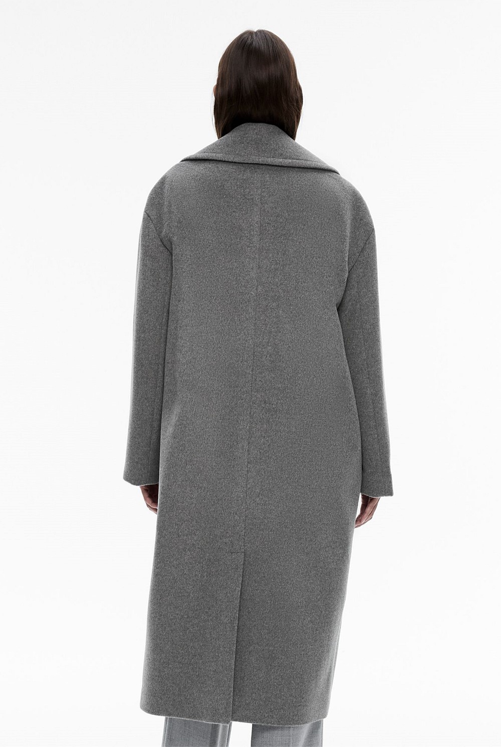 Wool Cashmere Lapel Coat