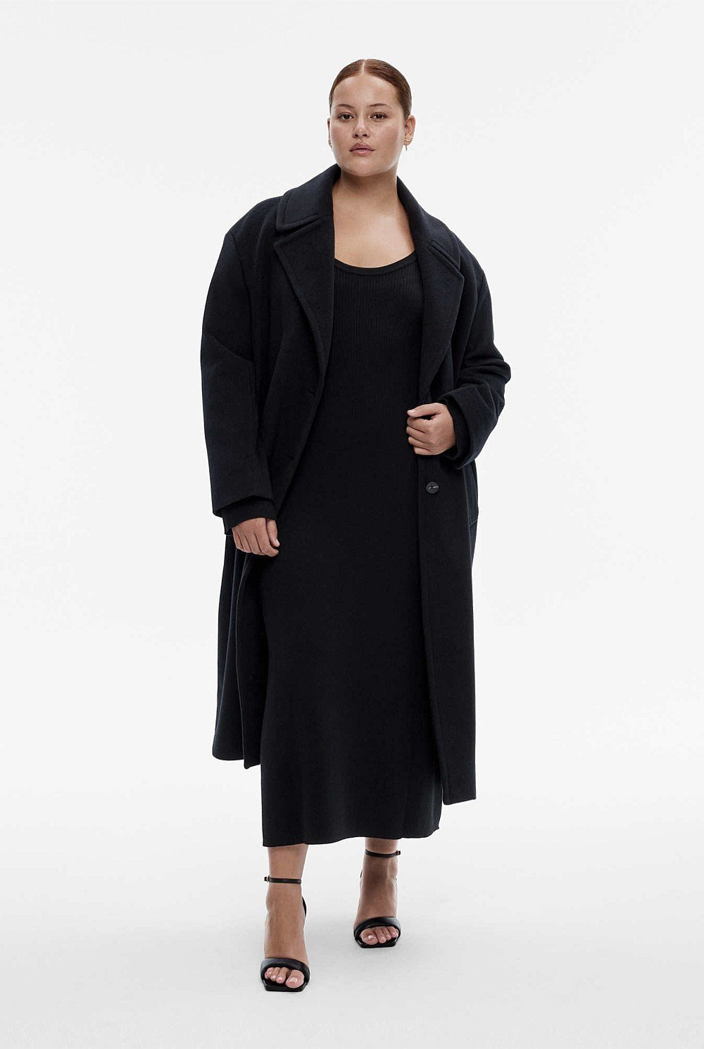 Wool Cashmere Lapel Coat