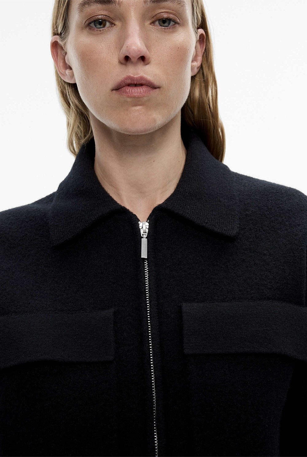 Wool Knit Bomber