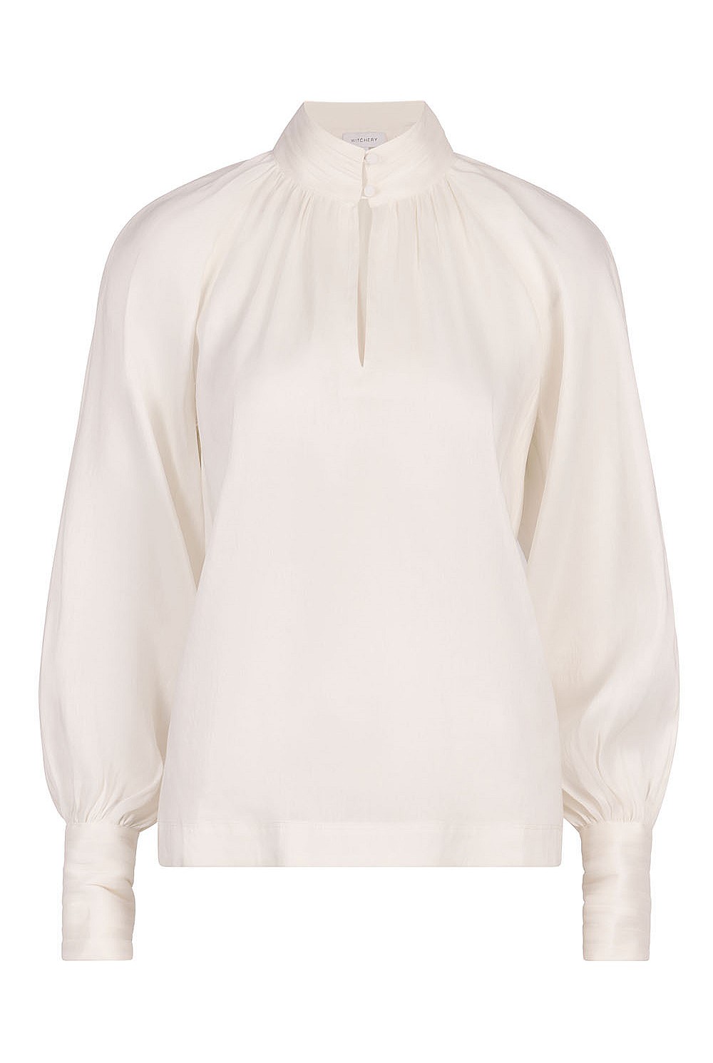 High-Neck Raglan Blouse