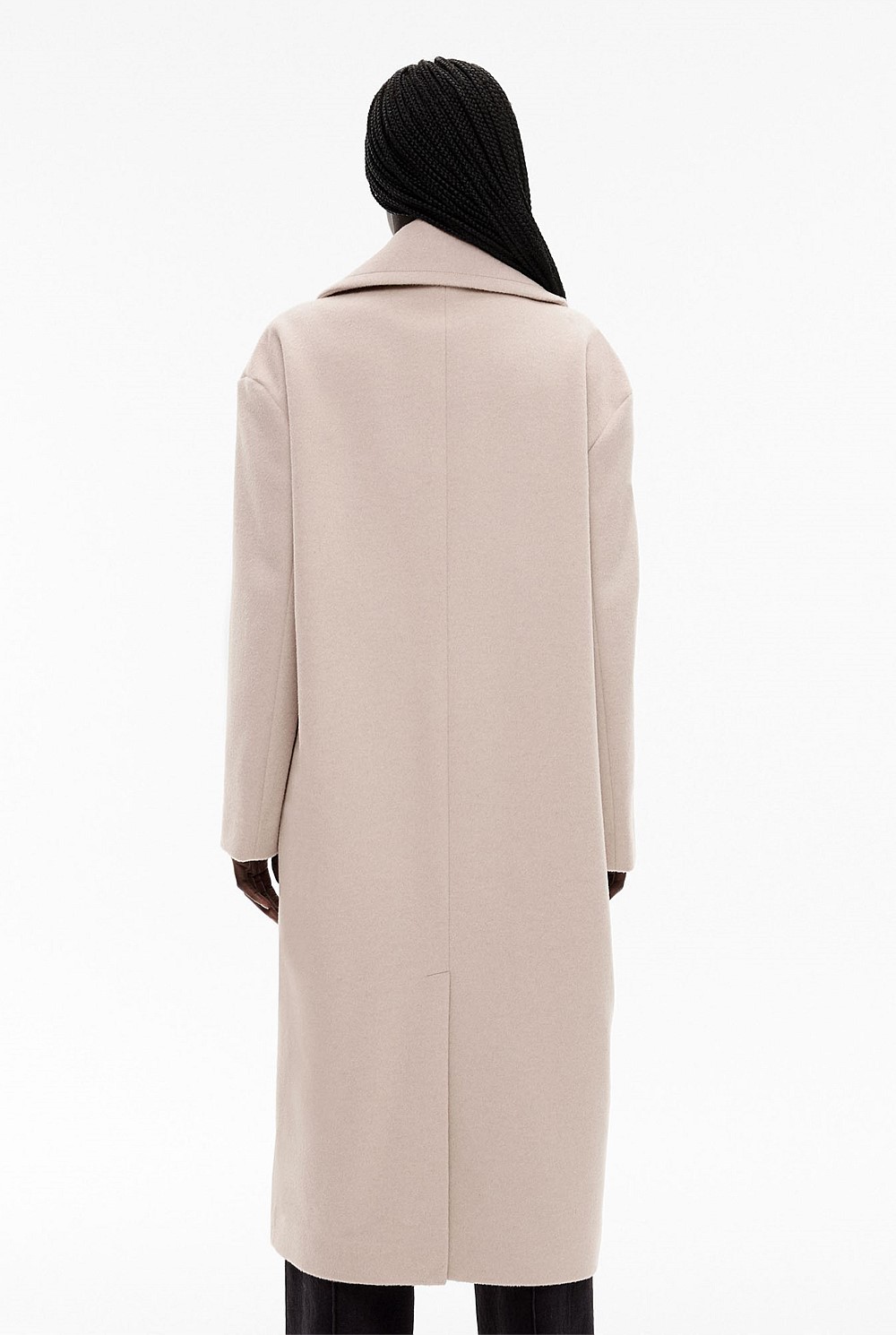Wool Cashmere Lapel Coat