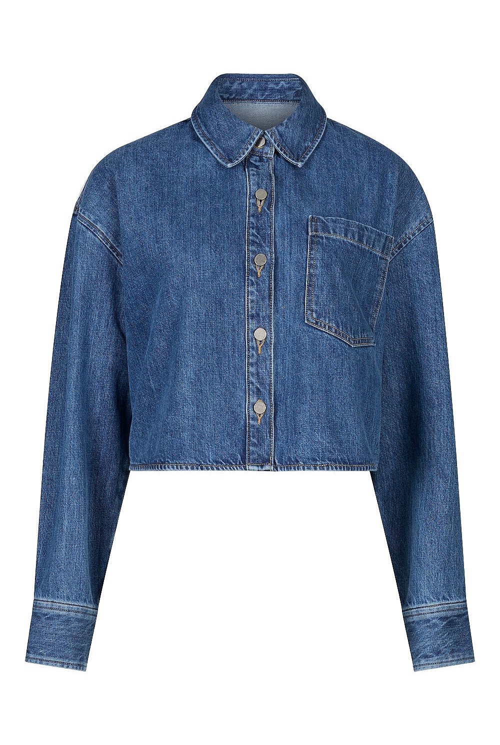 Denim Crop Shacket