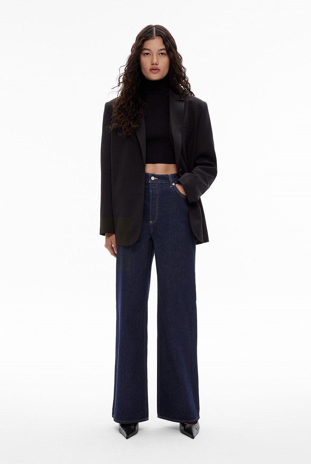 High Rise Wide Leg Jean