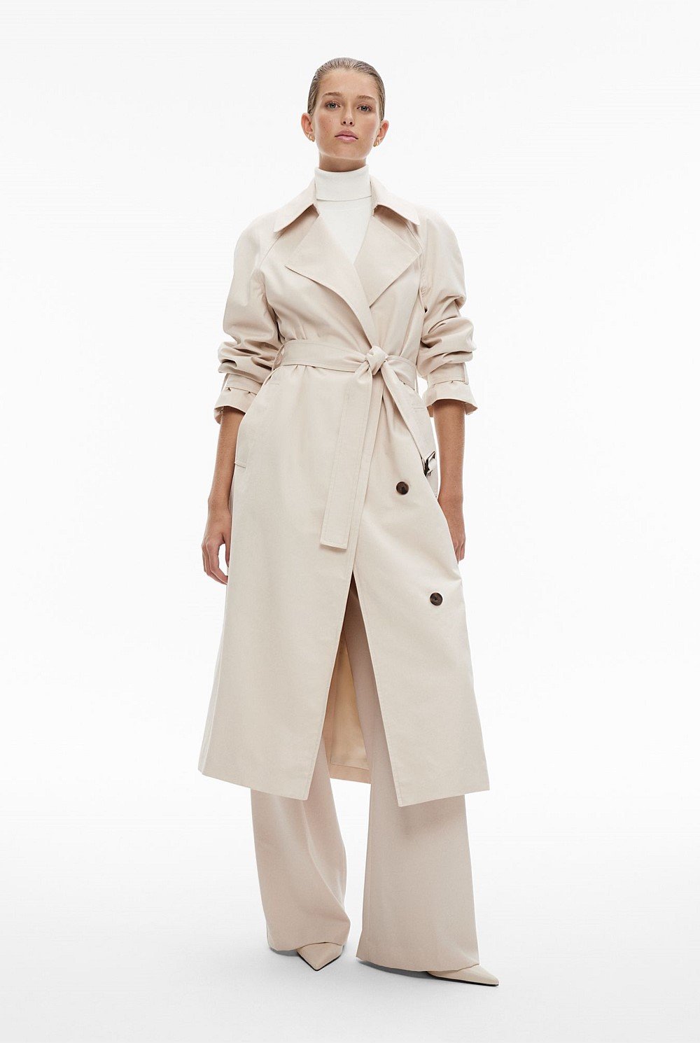 Double-Breasted Trench Coat