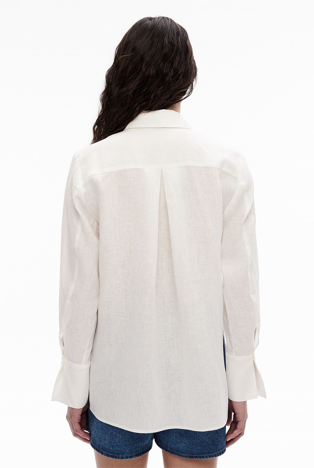 Linen Split Detail Shirt