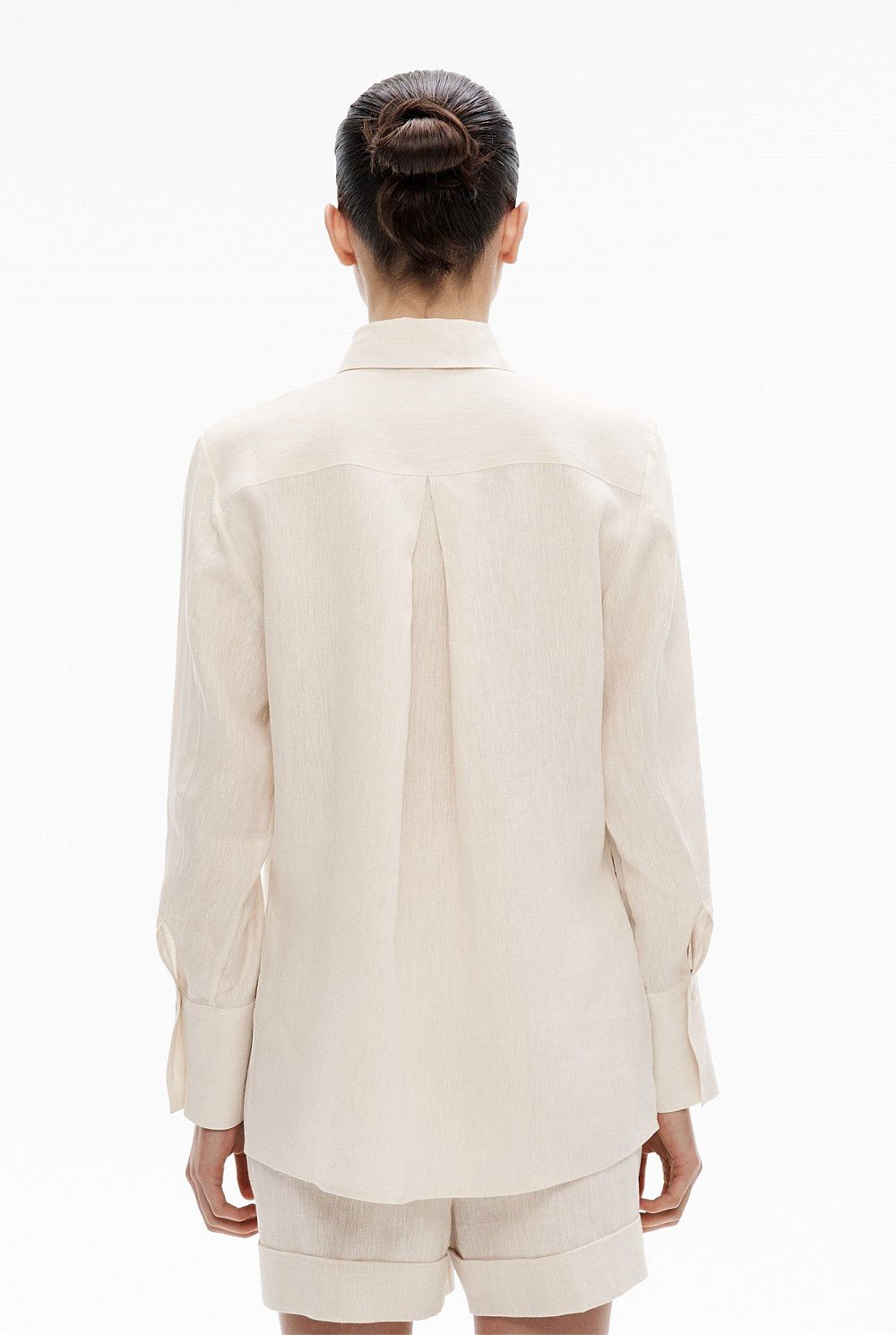 Linen Split Detail Shirt