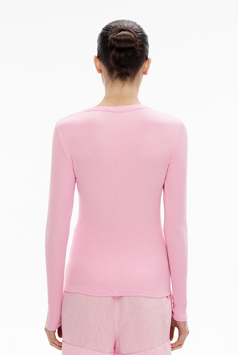 Fine Rib Jersey Top