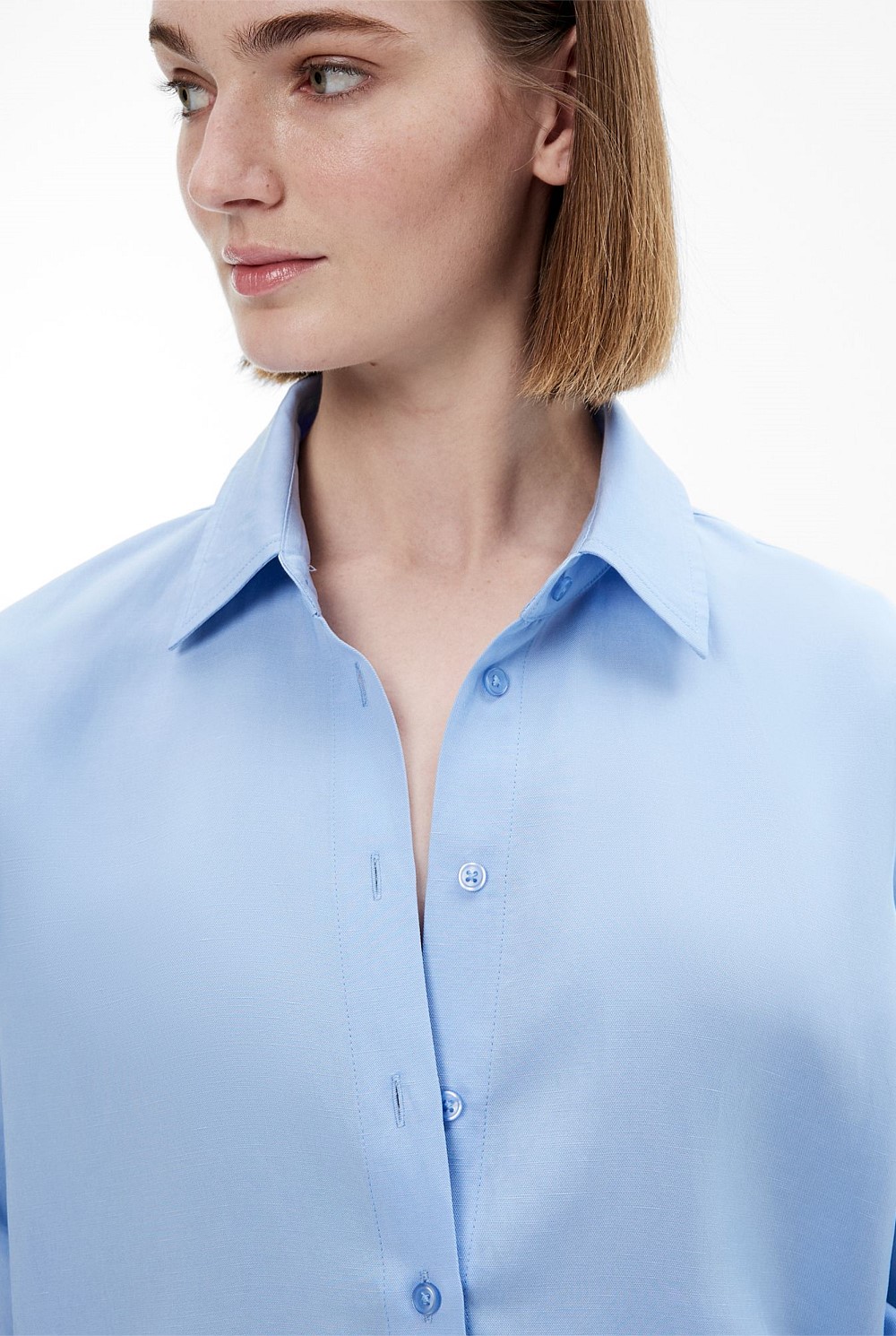 Relaxed Button Through Shirt