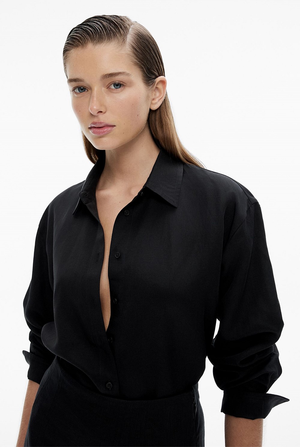 Relaxed Button Through Shirt