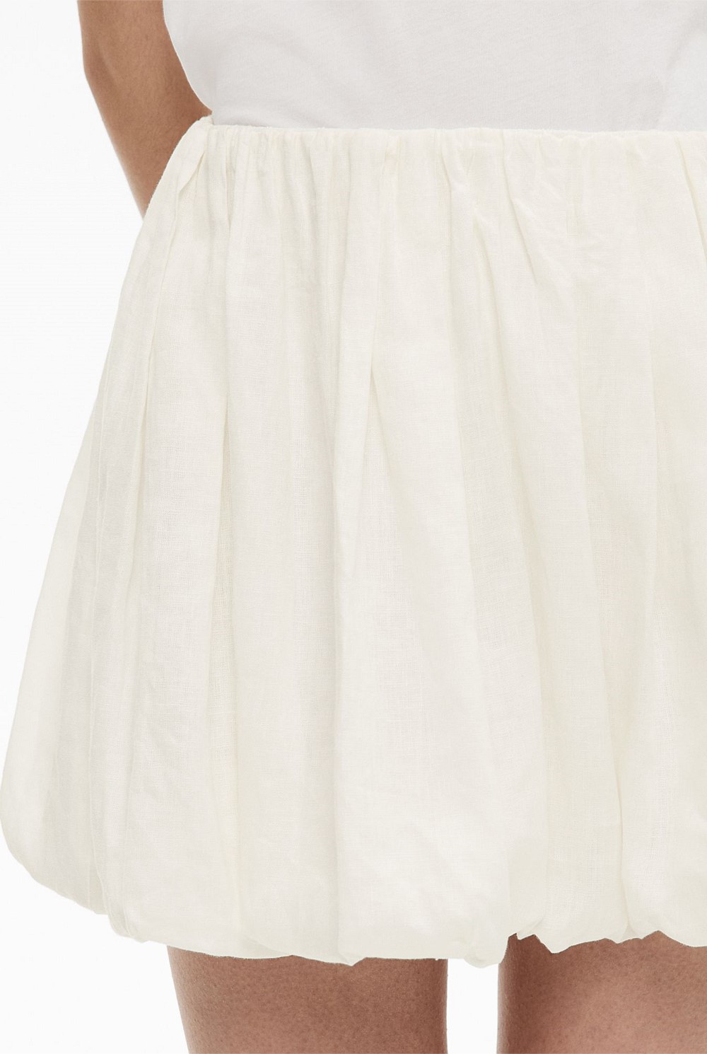 Linen Bubble Skirt