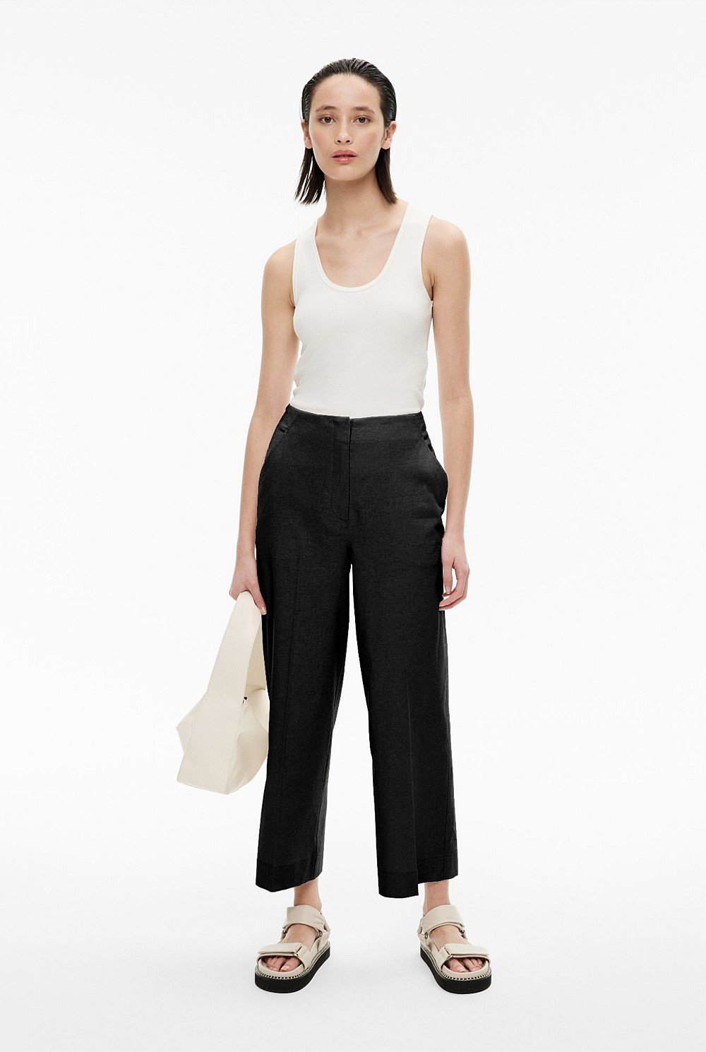 Linen Crop Pant