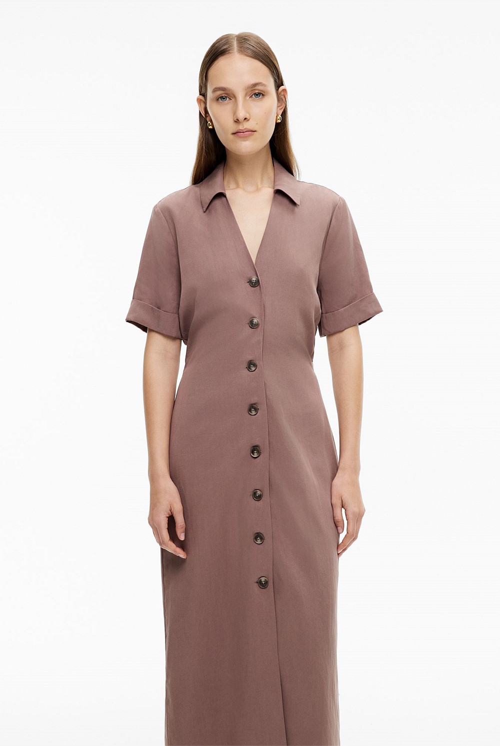 Collared Button Dress