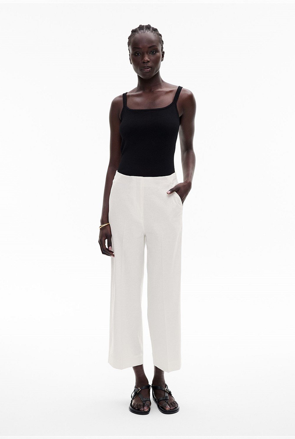 Linen Crop Pant