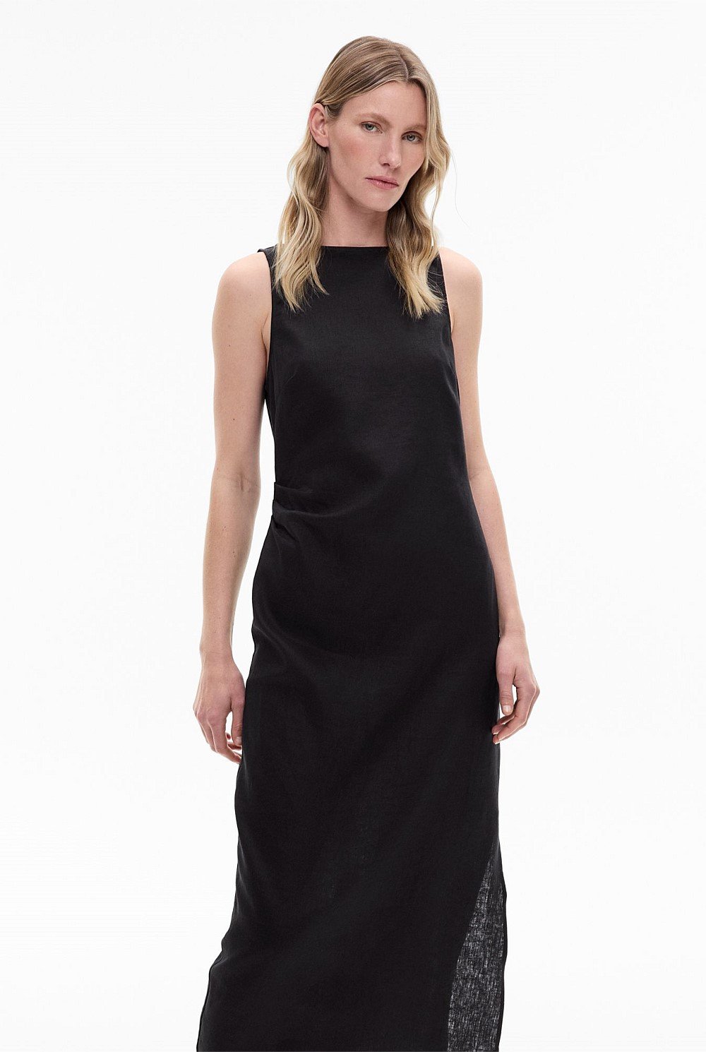 Boat Neck Midi Dress