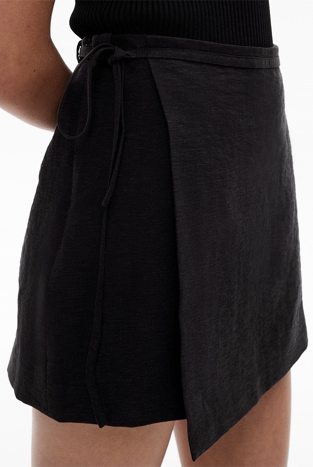 Tie Detail Wrap Skort