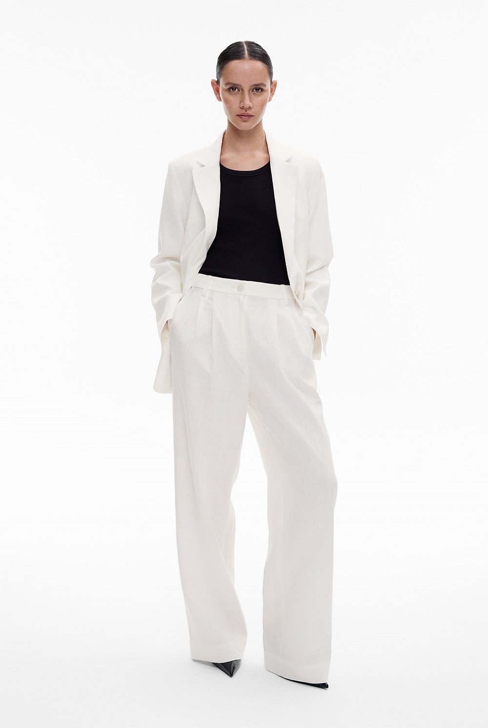 Linen Pleat Pant