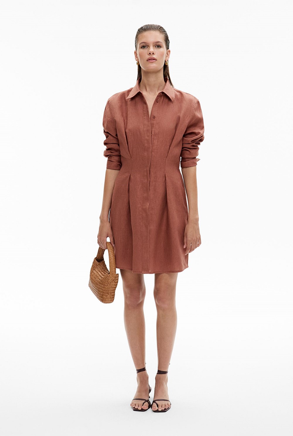 Waisted Shirt Dress