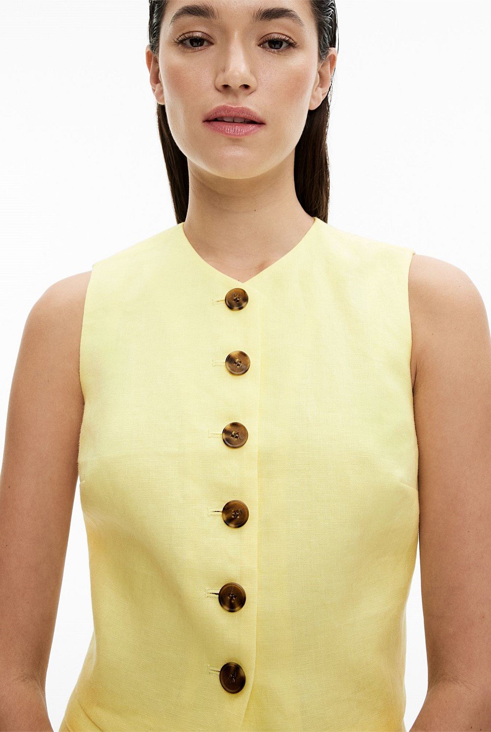 Button Front Vest