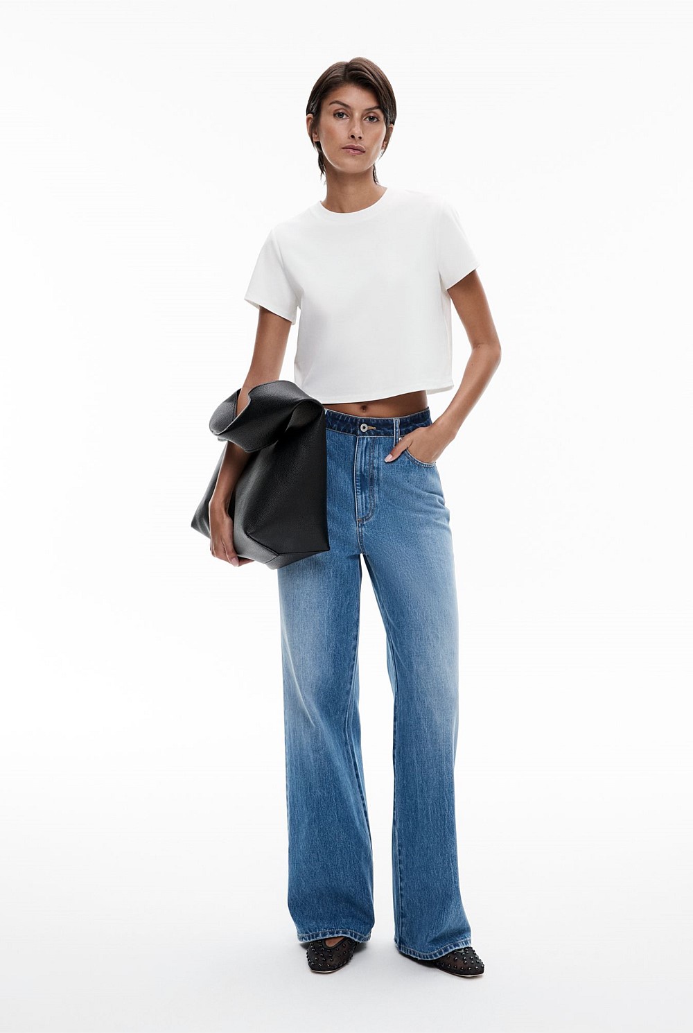 Contrast Waistband Jean