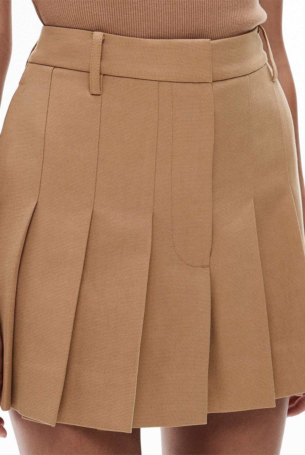 Pleat Mini Skirt