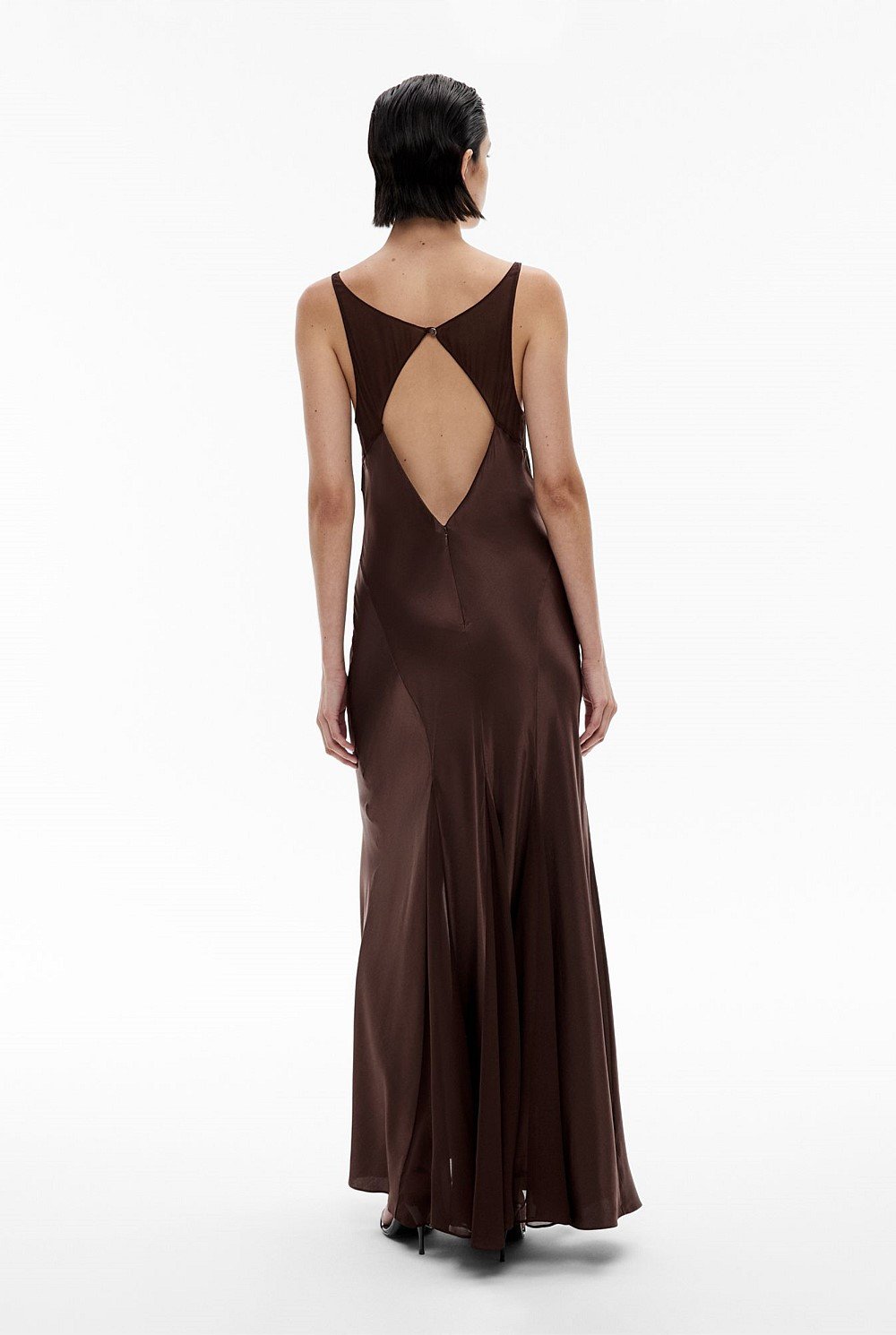 Sheer Insert Maxi Dress