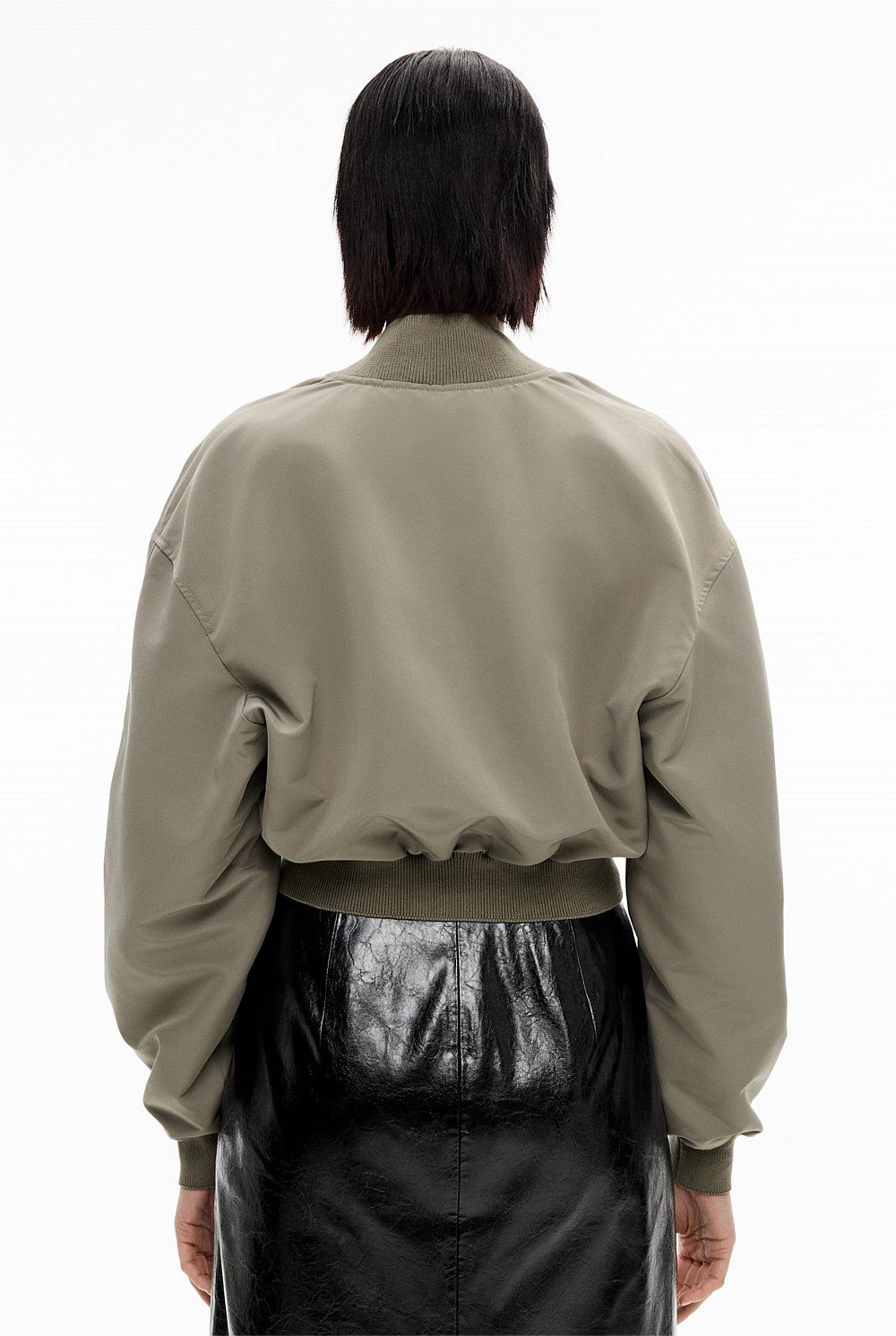 Cropped Bomber Jacket