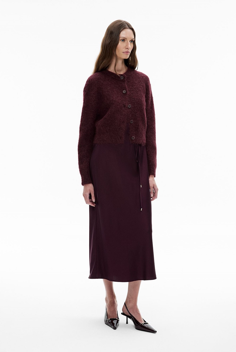 Scoop Neck Bias Dress