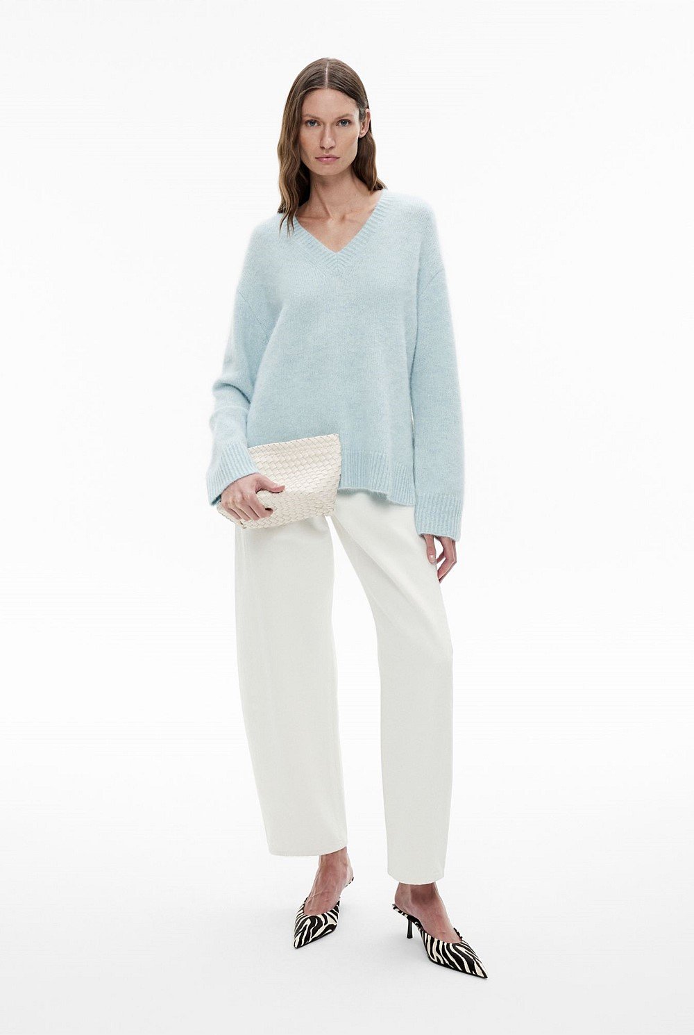 Fluffy V Neck Knit
