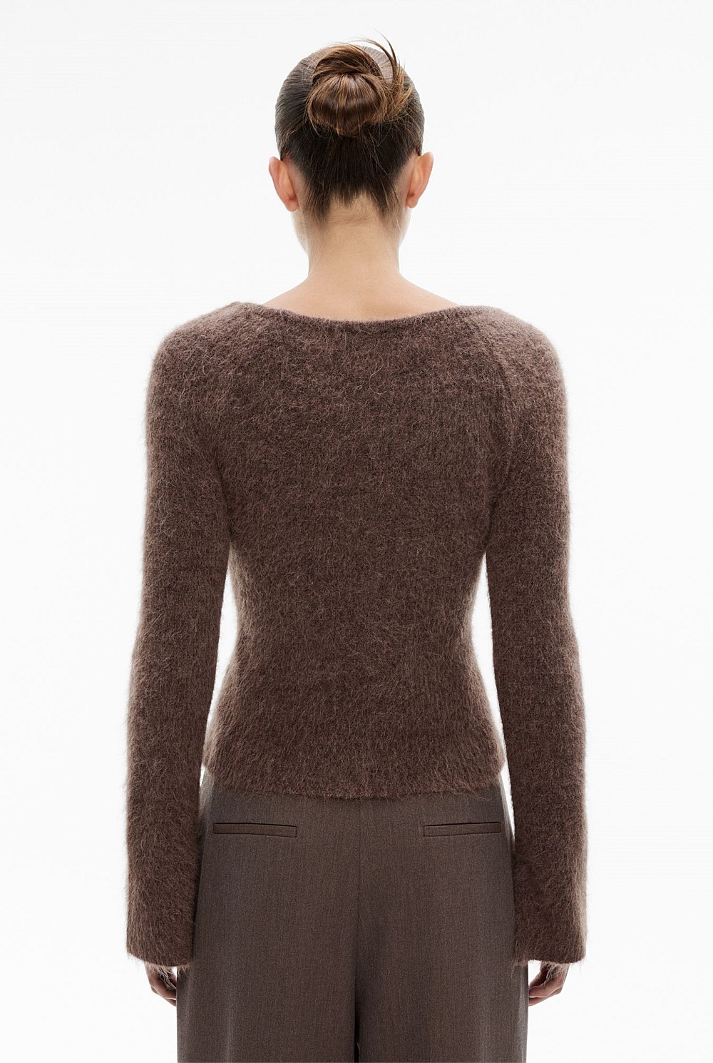Fluffy Keyhole Knit