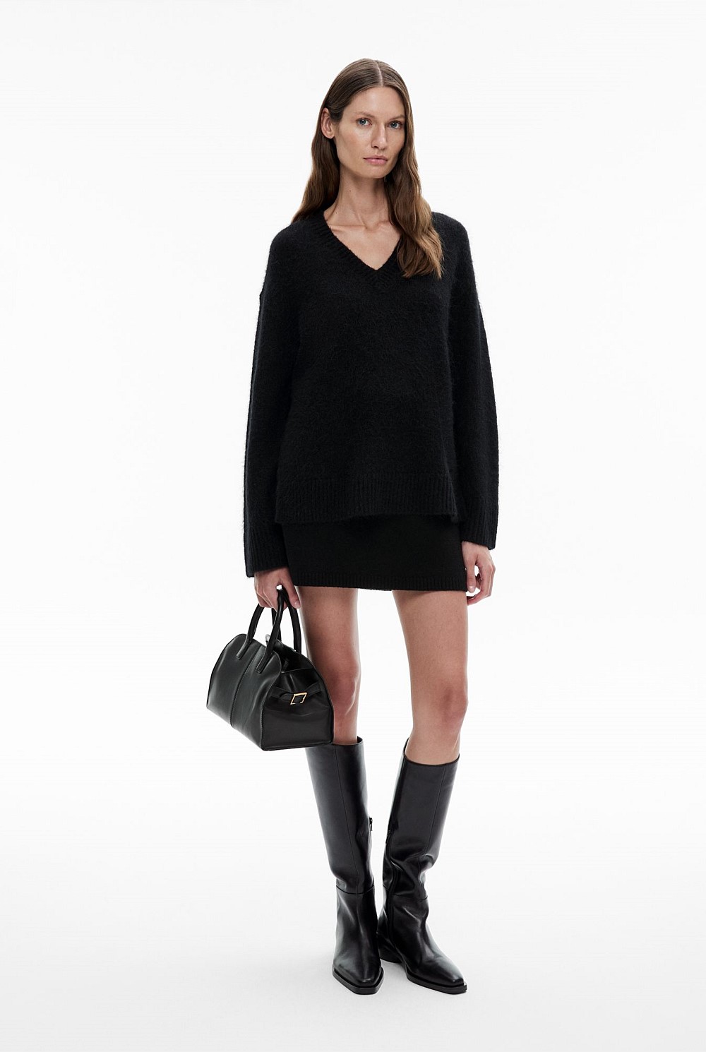 Fluffy V Neck Knit