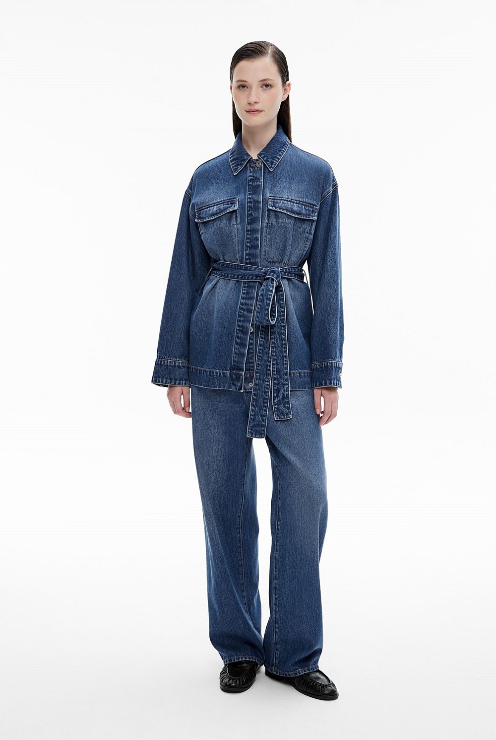 Tie Denim Shirt