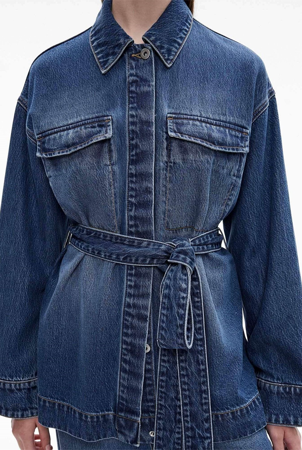 Tie Denim Shirt