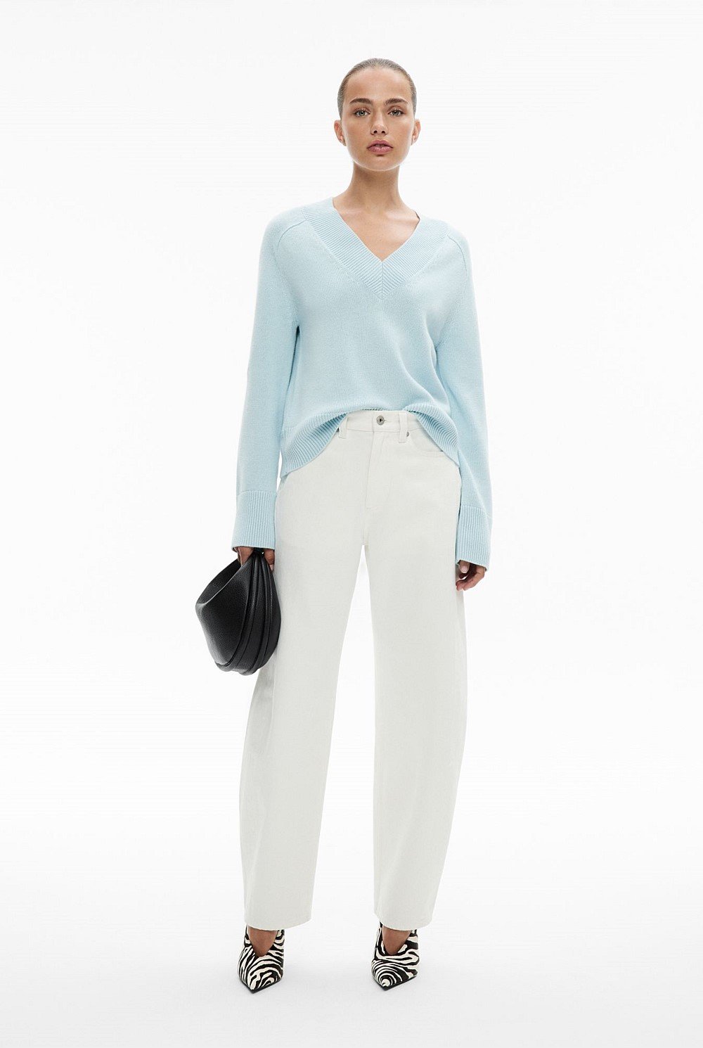 Raglan V Neck Knit