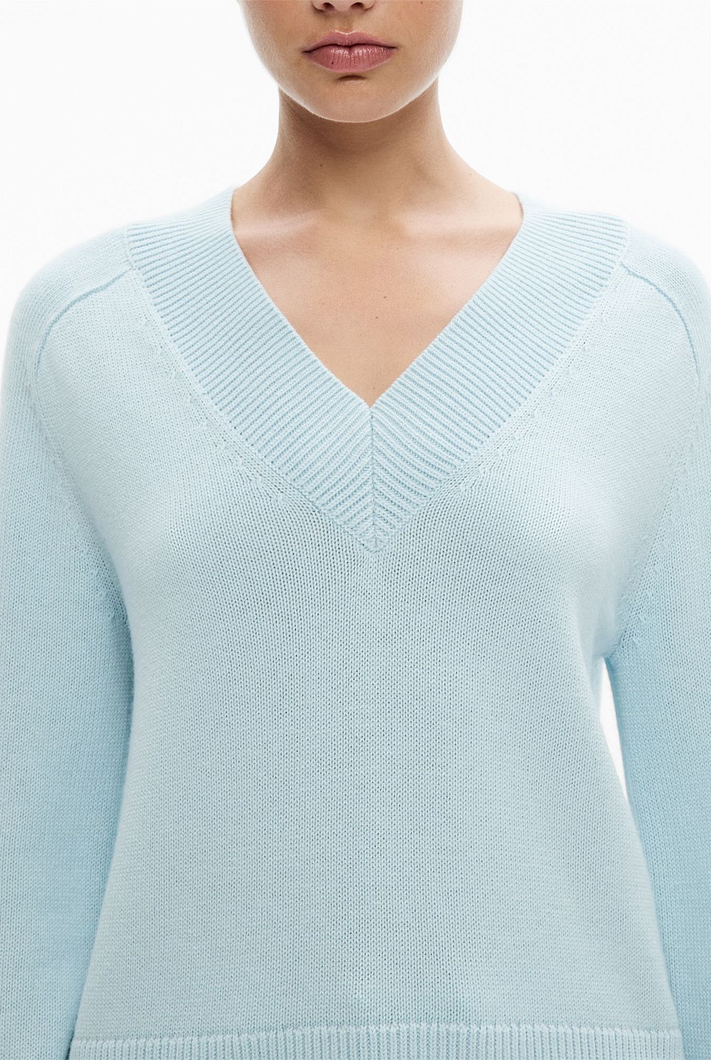 Raglan V Neck Knit