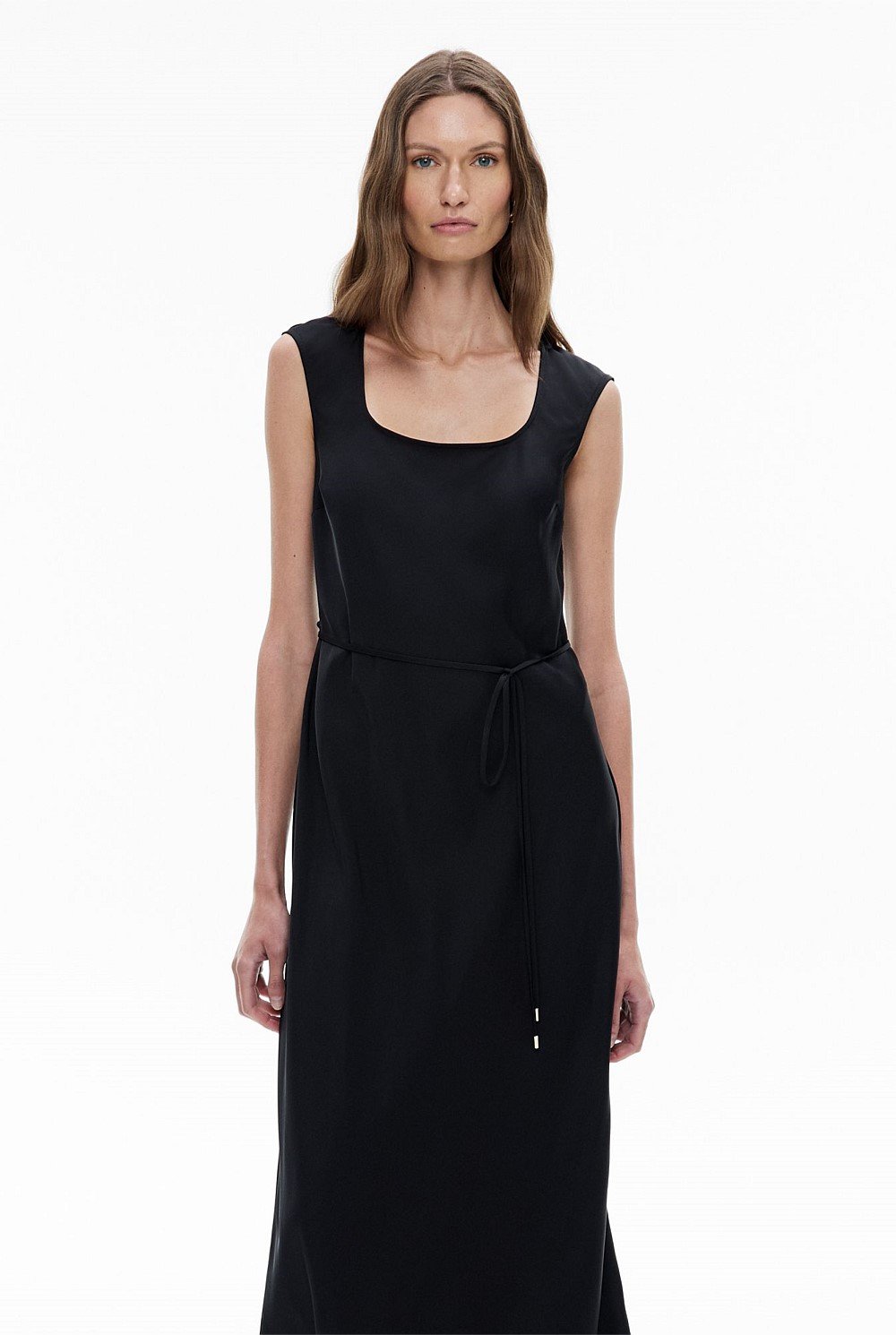 Scoop Neck Bias Dress