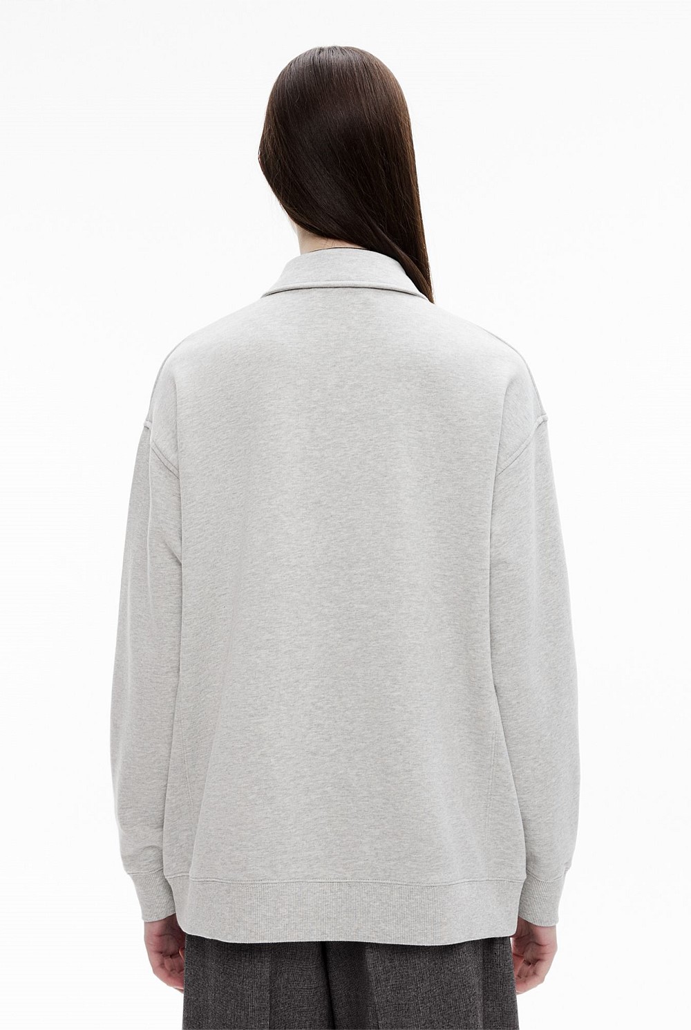 Jersey Longline Polo Top