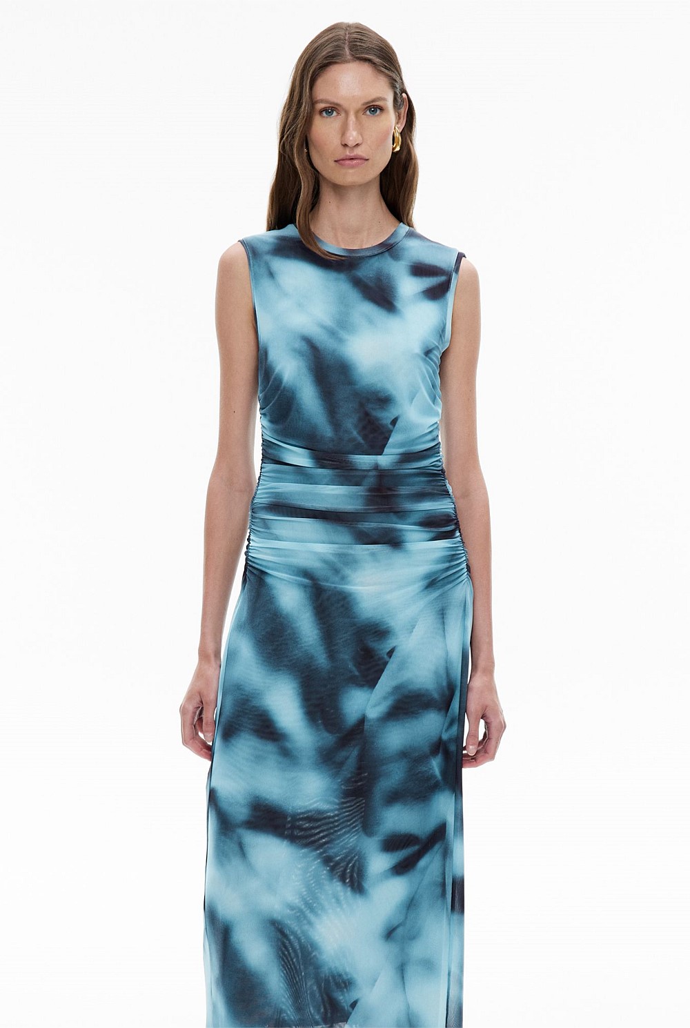 Mesh Midi Tank Dress