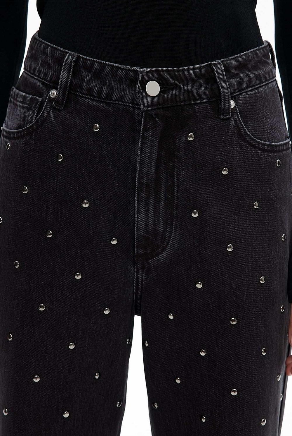 Studded Denim Jean