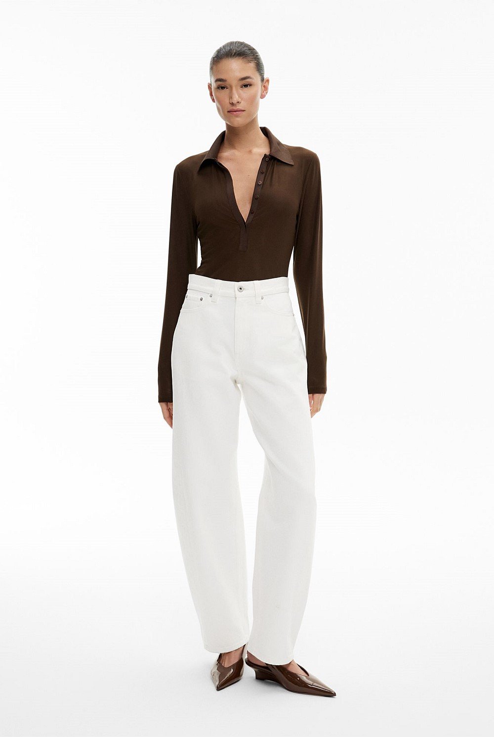 Mesh Polo Top